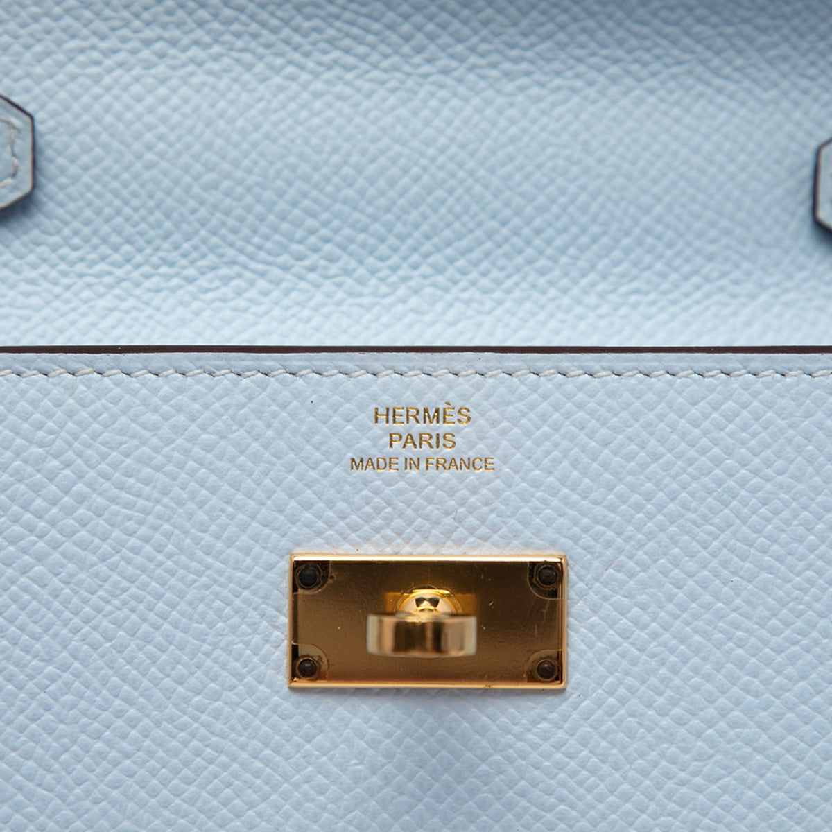 322609030 Kelly Epsom Leather Long Wallet Blue 5