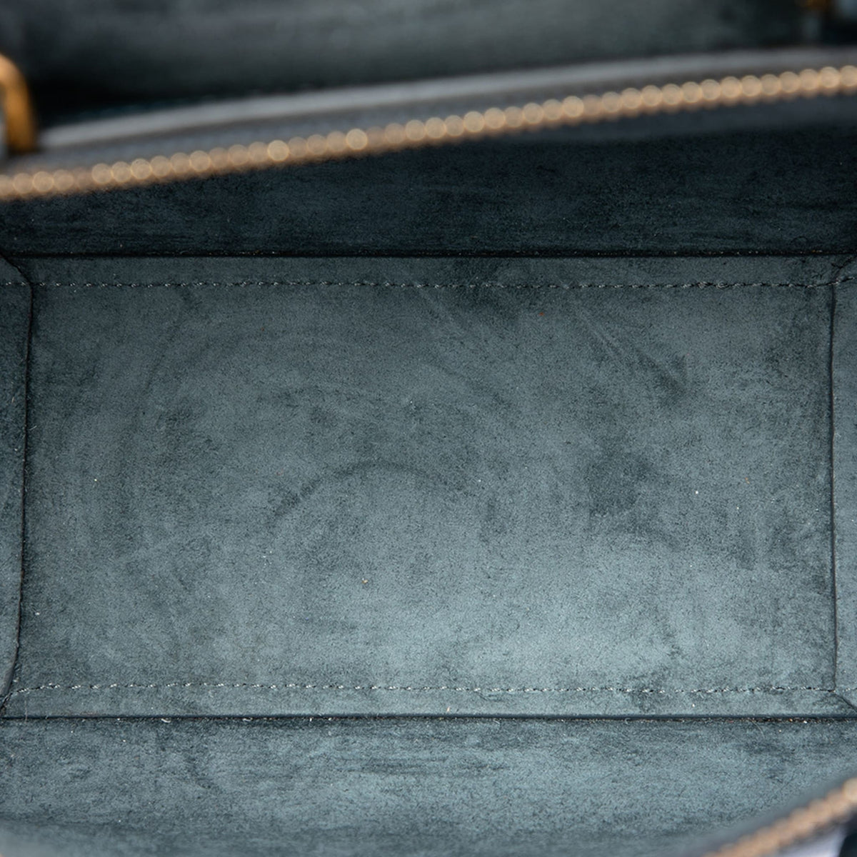 322609033 Belt Bag Nano Grained Calfskin Leather Tote Handbag Blue 4