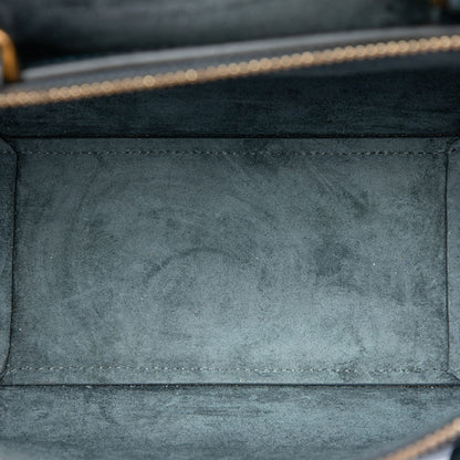 322609033 Belt Bag Nano Grained Calfskin Leather Tote Handbag Blue 4