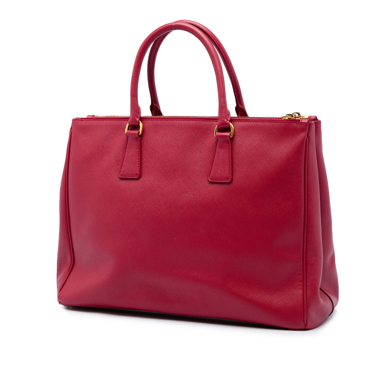 Galleria Bolsa grande Saffiano Lux couro Tote Vermelha 