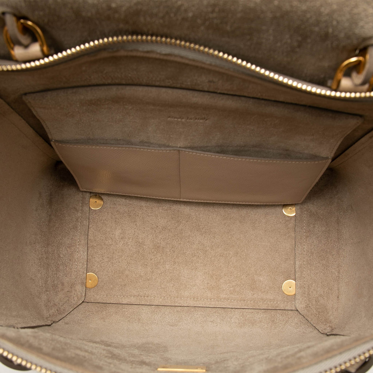 322609050 Belt Bag Mini Grained Calfskin Leather Tote Handbag Beige 4