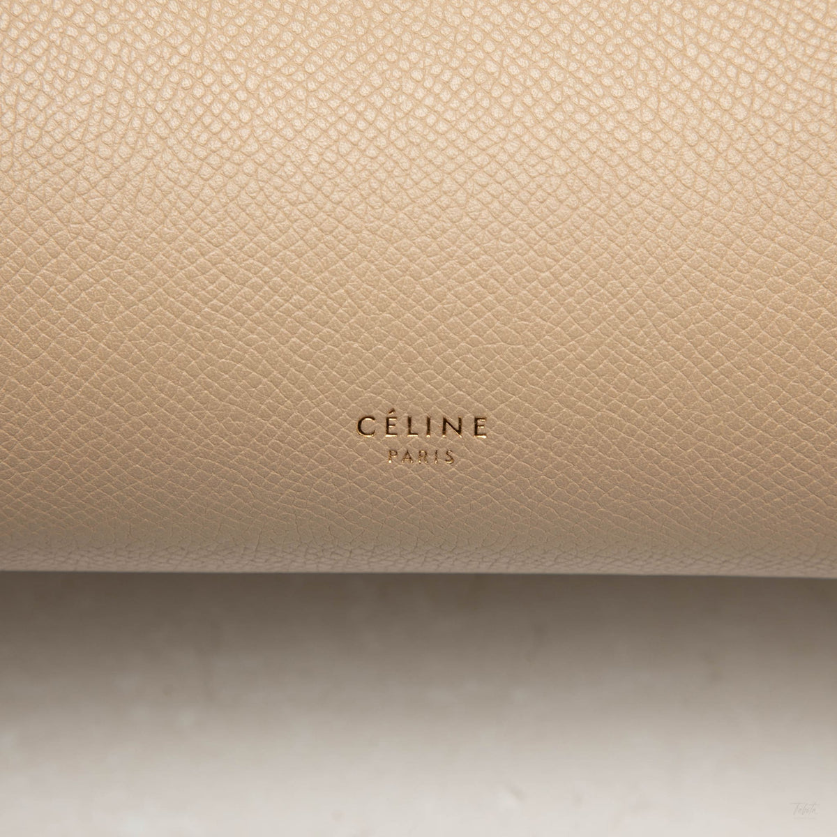 322609050 Belt Bag Mini Grained Calfskin Leather Tote Handbag Beige 5