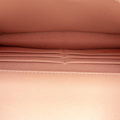 322609052 CHANEL 19 Lambskin Leather Matelassè Wallet on Chain Handbag Pink 4