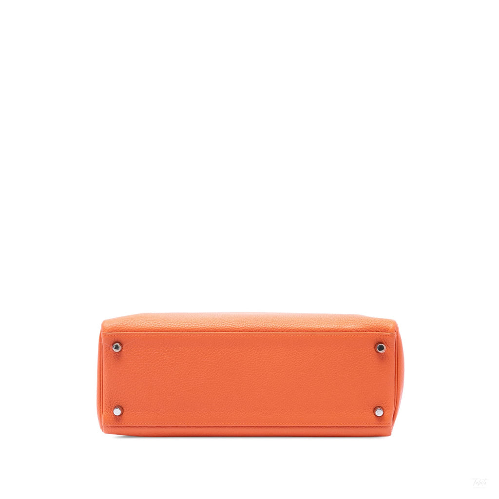 322609085 Kelly 32 Togo Leather 2 Ways Top handle Handbag Orange 3