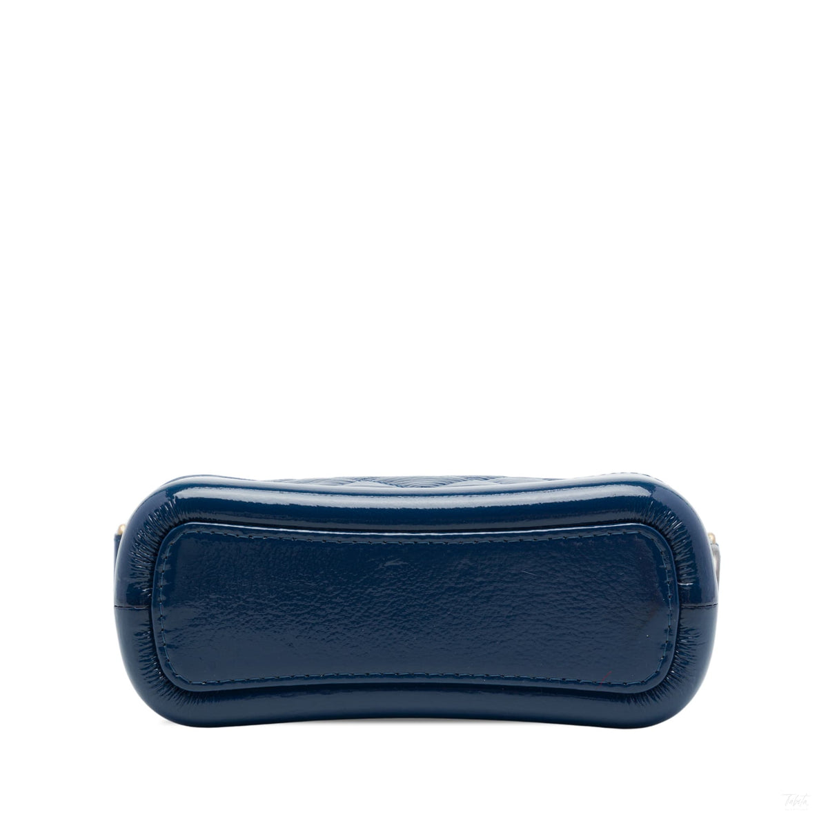 322609086 Gabrielle Small Lambskin Leather Chevron Shoulder Bag Blue 3