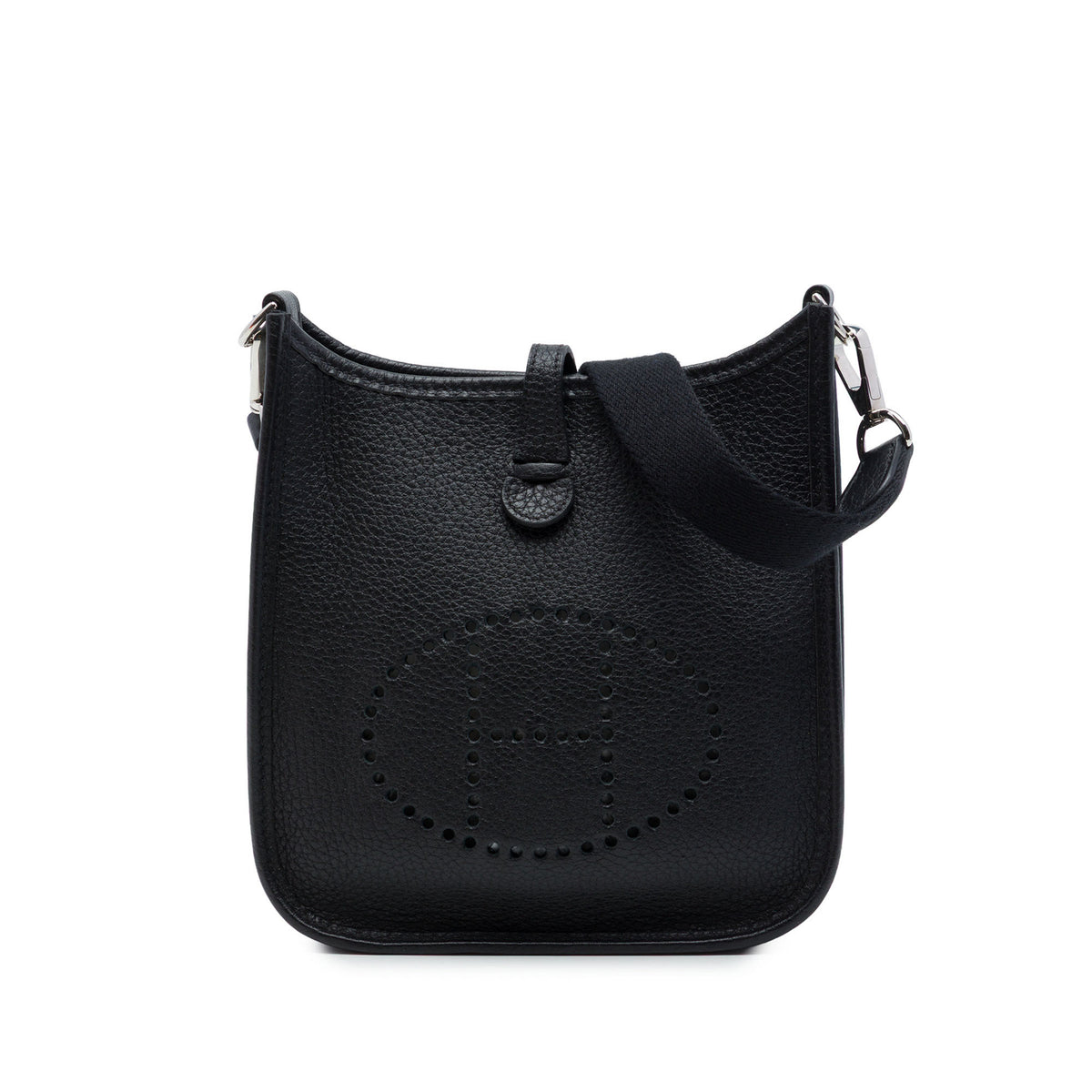 Evelyne 16 TPM Clemence Leather Hobo Crossbody Black