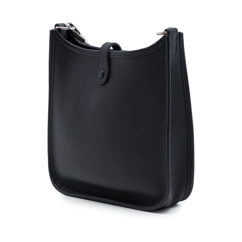 Evelyne 16 TPM Clemence Leather Hobo Crossbody Black