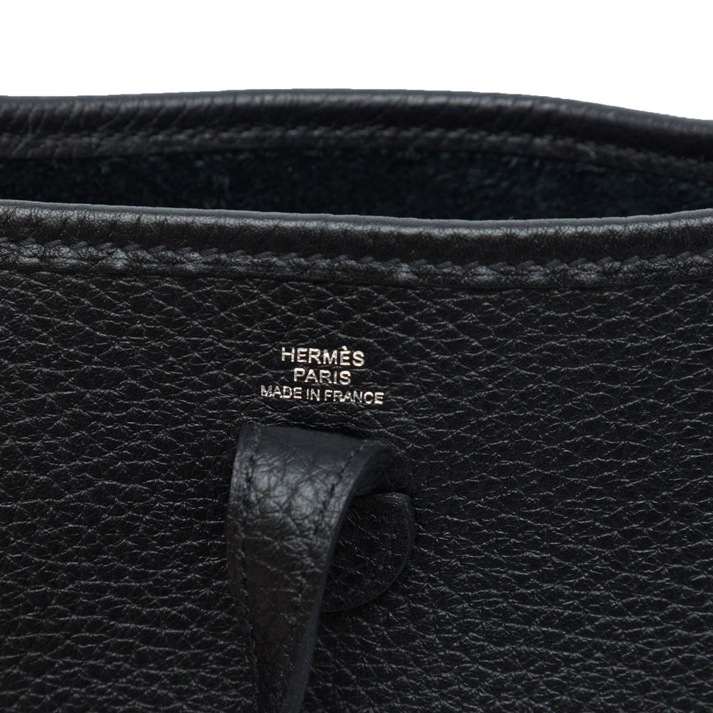 Evelyne 16 TPM Clemence Leather Hobo Crossbody Black