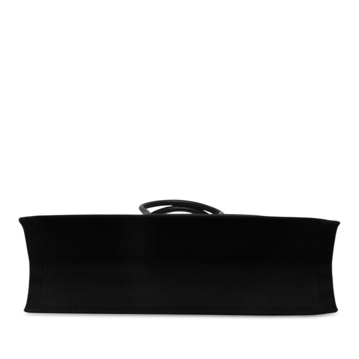 Rive Gauche Large Canvas Tote Handbag Black