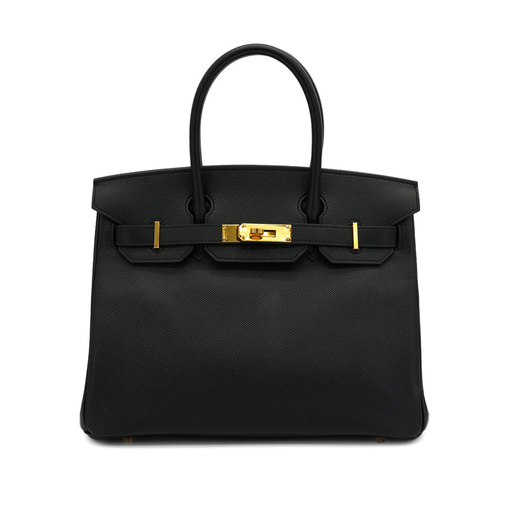 Birkin 30 Epsom Leather Top-handle Bag Black