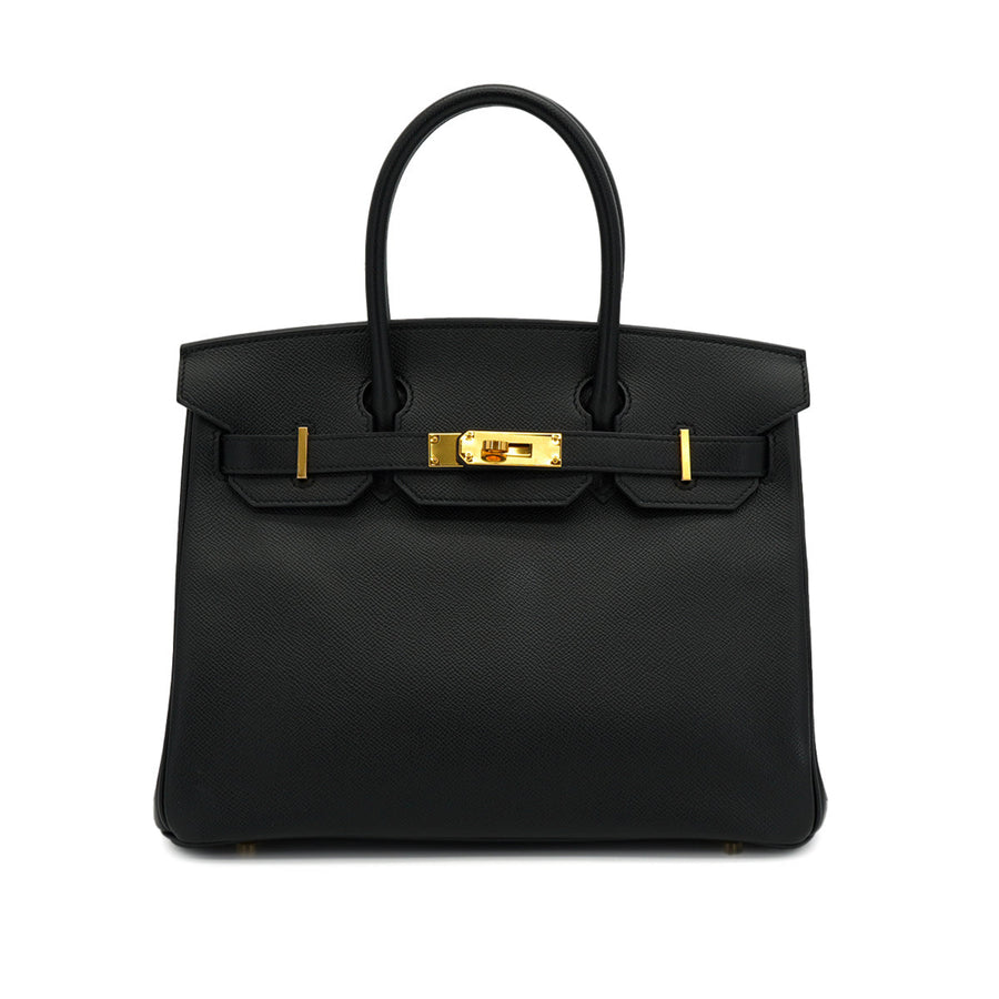 Birkin 30 Epsom Leather Top-handle Bag Black