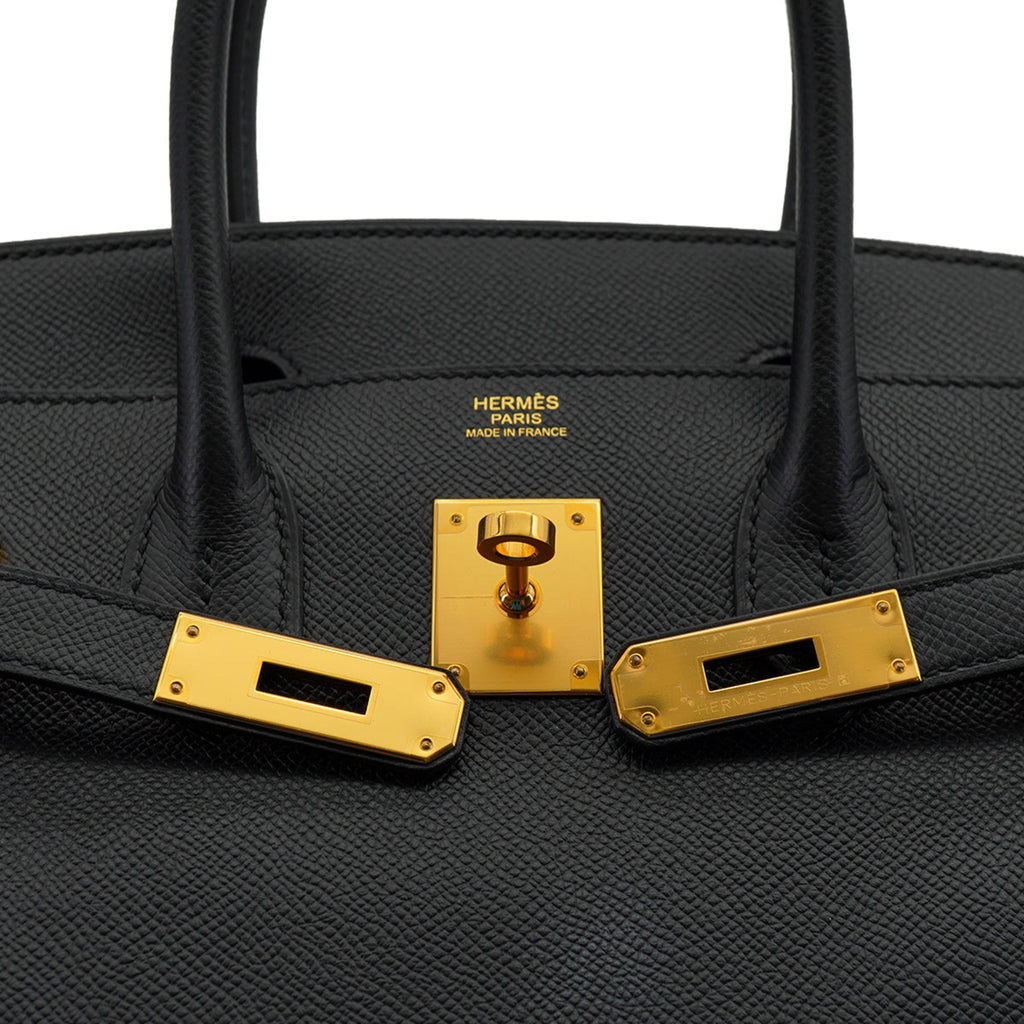 Birkin 30 Epsom Leather Top-handle Bag Black