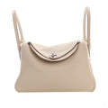 322610005 Lindy 26 Clemence Leather Crossbody Beige 1