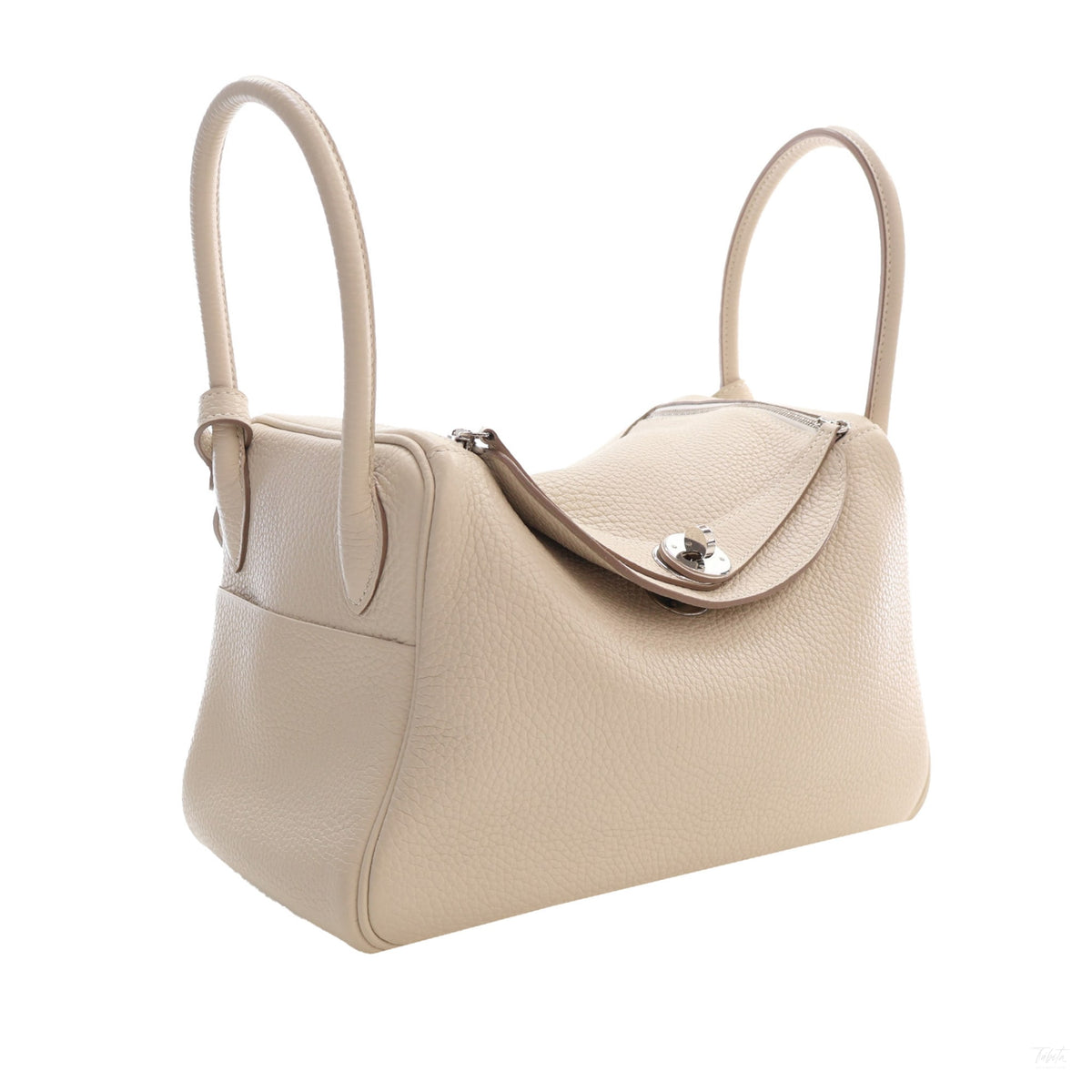 322610005 Lindy 26 Clemence Leather Crossbody Beige 2