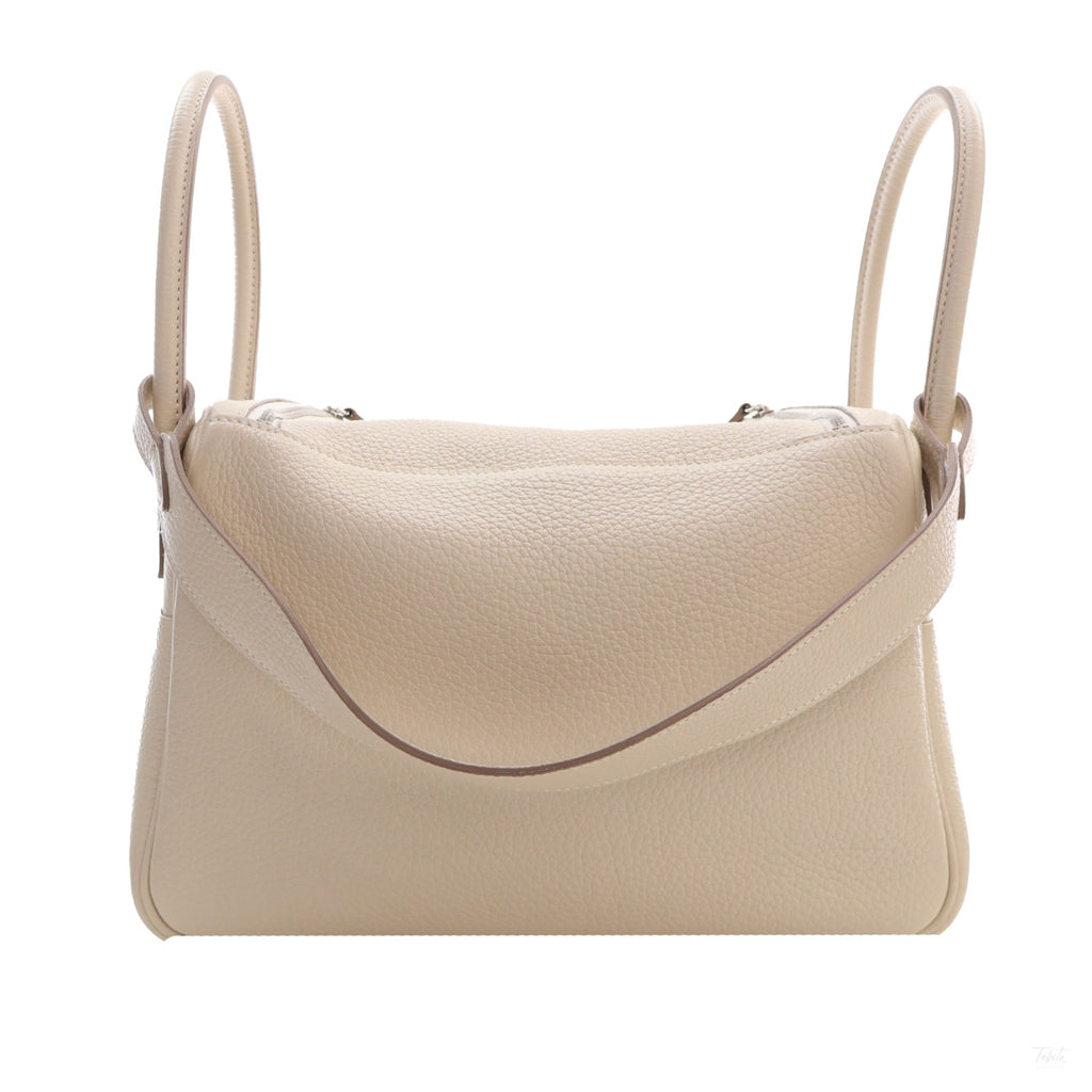 322610005 Lindy 26 Clemence Leather Crossbody Beige 3