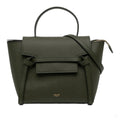 322610009 Belt Bag Micro Grained Calfskin Leather 3 Ways Tote Bag Green 1