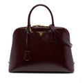 322610017 Promenade Large Saffiano Vernice Leather Satchel Handbag Red 1