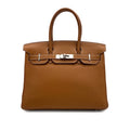 Birkin 30 Taurillon Clemence Leather Top-handle Bag Gold