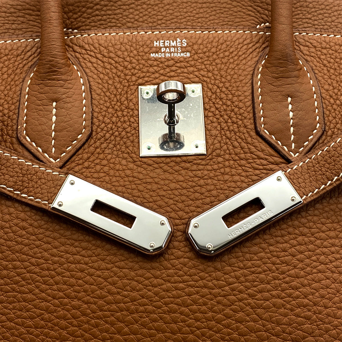 Birkin 30 Taurillon Clemence Leather Top-handle Bag Gold