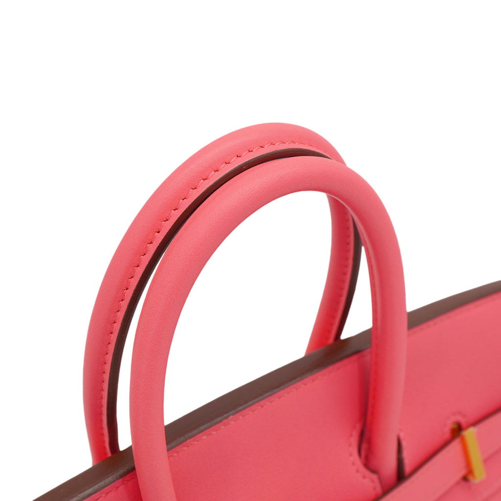 Birkin 25 Swift Leather Top-handle Handbag Rose Azalee