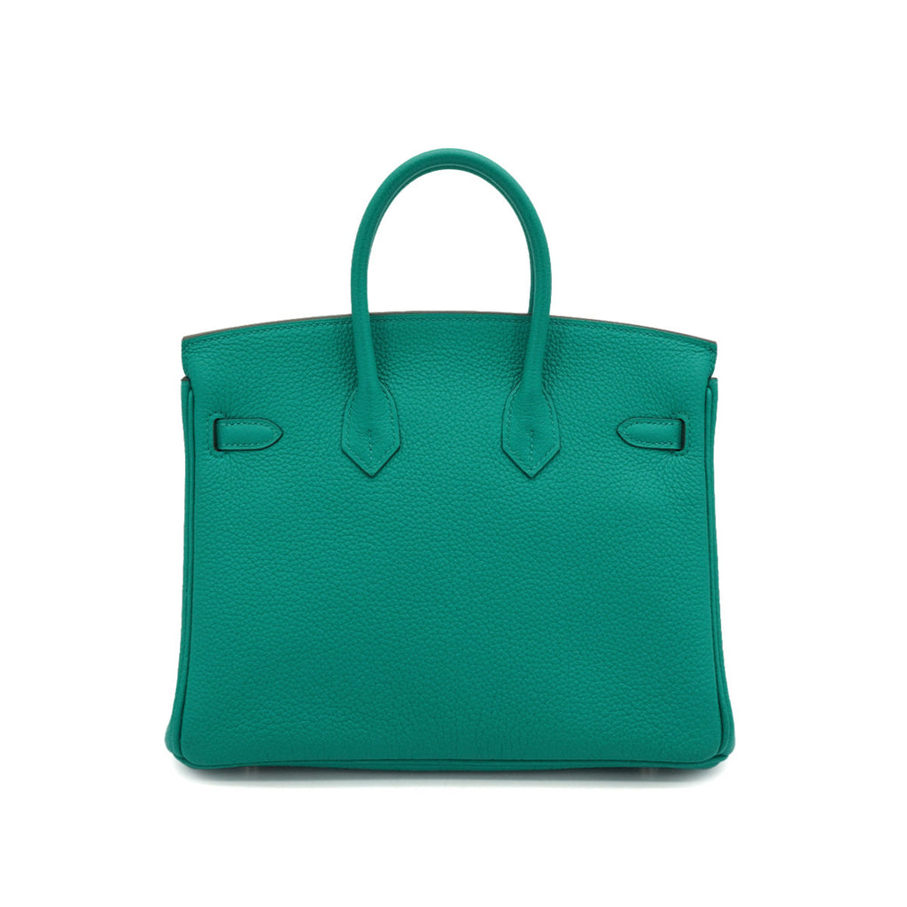 Birkin 25 Togo Leather Top-handle Bag Green