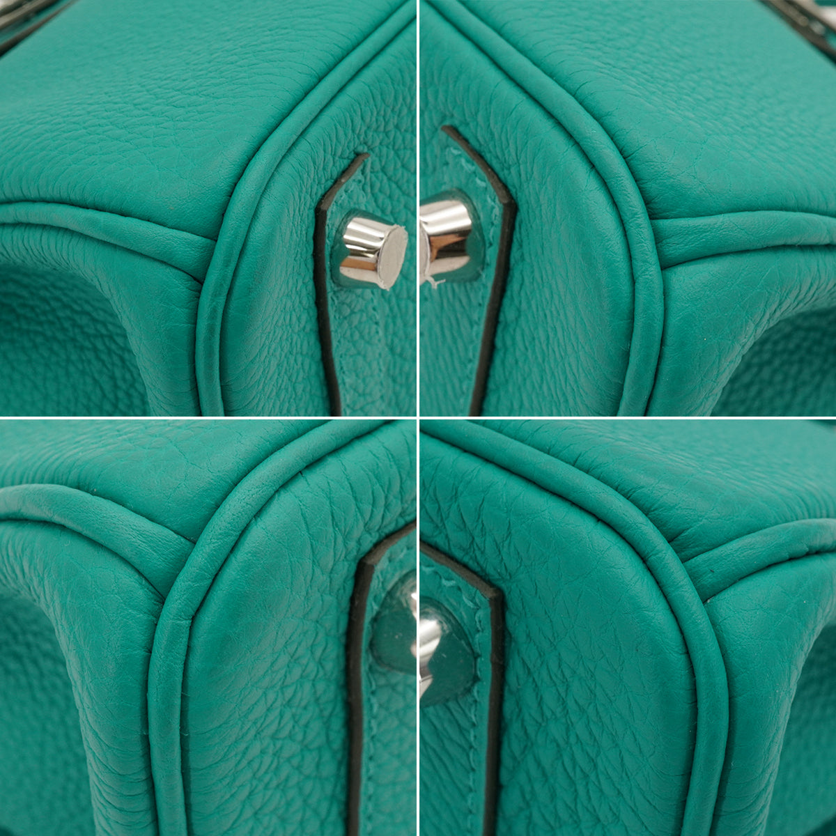 Birkin 25 Togo Leather Top-handle Bag Green