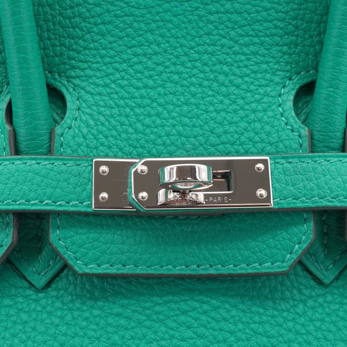 Birkin 25 Togo Leather Top-handle Bag Green