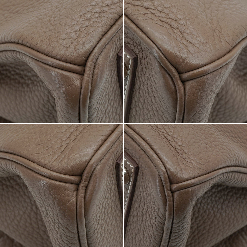 Birkin 30 Taurillon Clemence Leather Top-handle Bag Etoupe