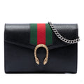 322610029 Dionysus Mini Leather Wallet on Chain Handbag Black 1