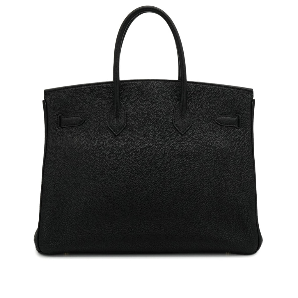 Birkin 35 Togo Leather Top-maniglia Bag Black 