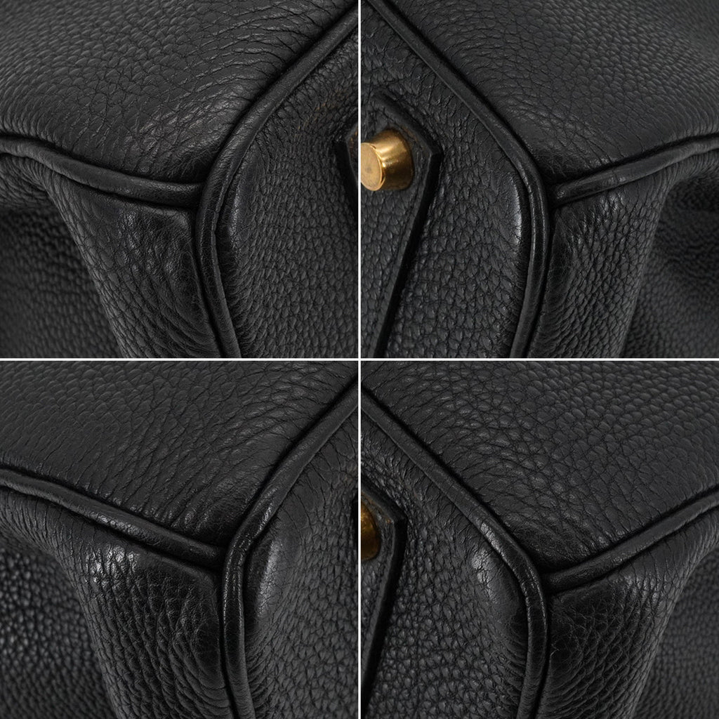 Birkin 35 Togo Leather Top-maniglia Bag Black 