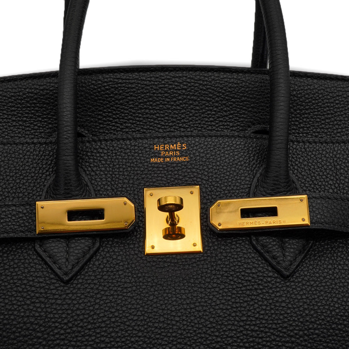 Birkin 35 Togo Leather Top-maniglia Bag Black 