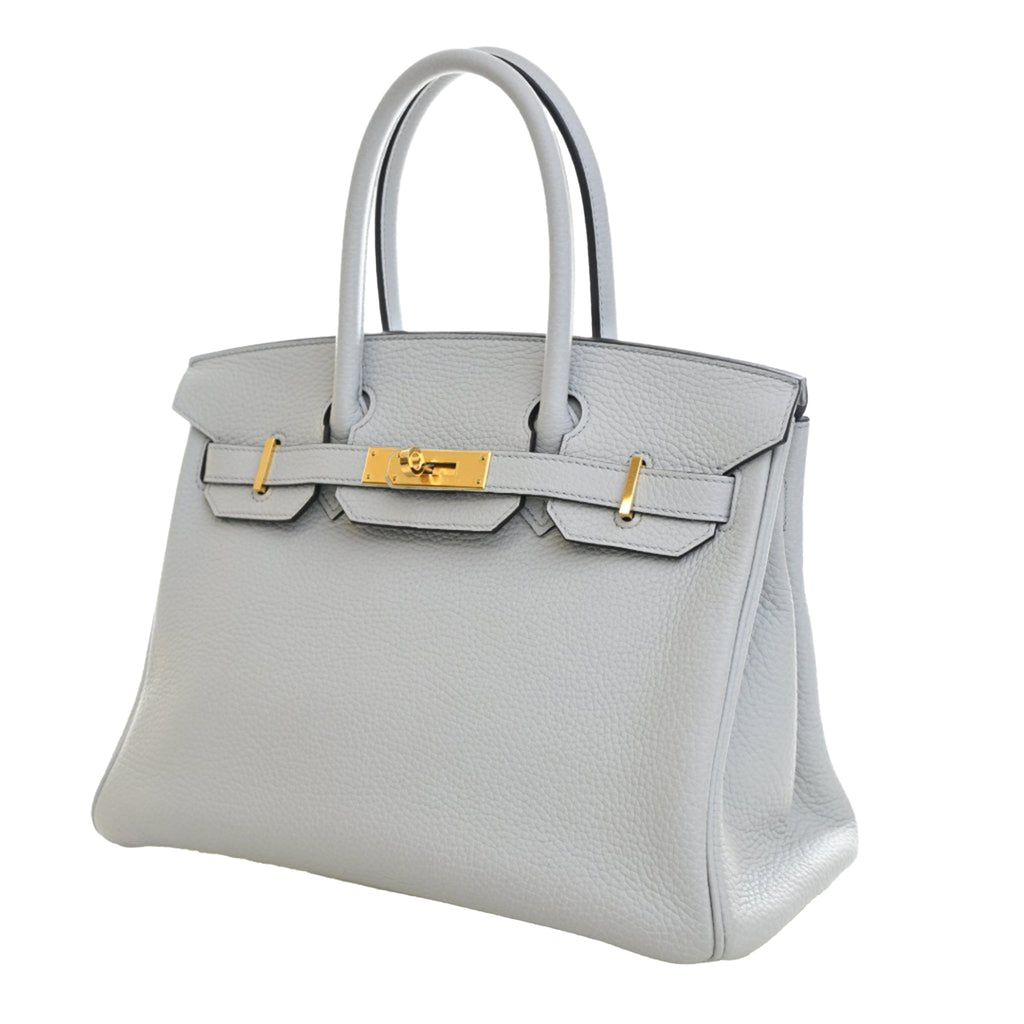 Birkin 30 Togo Leder Top-Handle Handtasche Blue 
