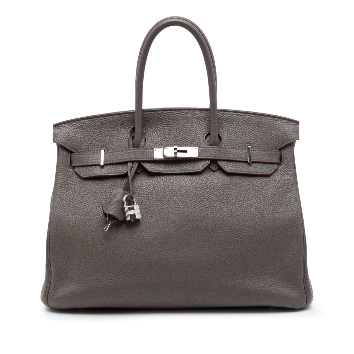 Birkin 35 Togo Leder Top-Henkeltasche Grau 