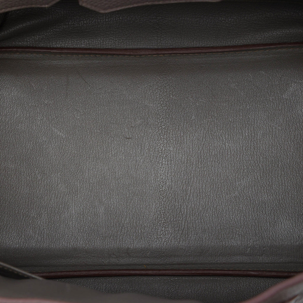 Birkin 35 Togo Leder Top-Henkeltasche Grau 