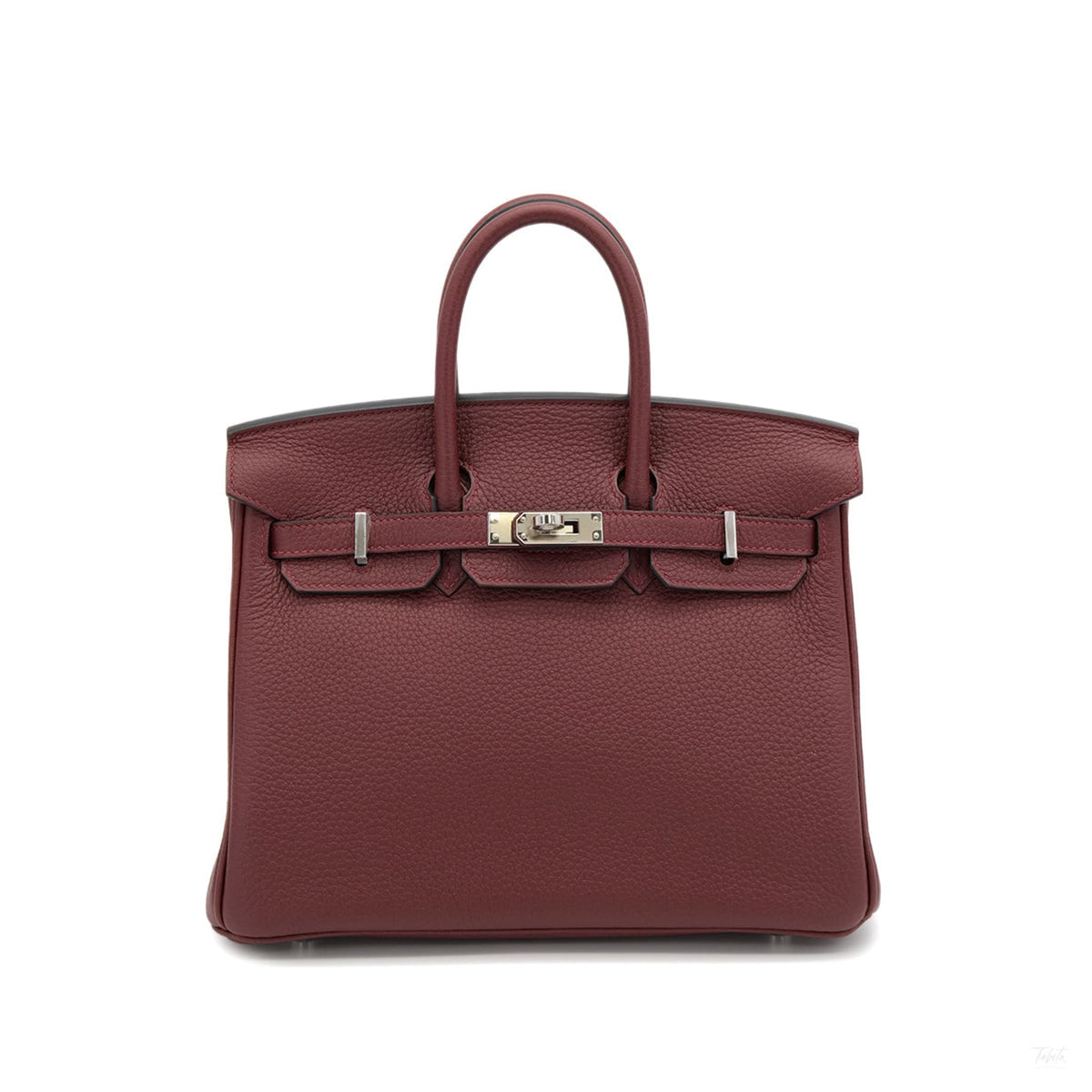 322610043 Birkin 25 Togo Leather Top handle Bag Rouge H 1
