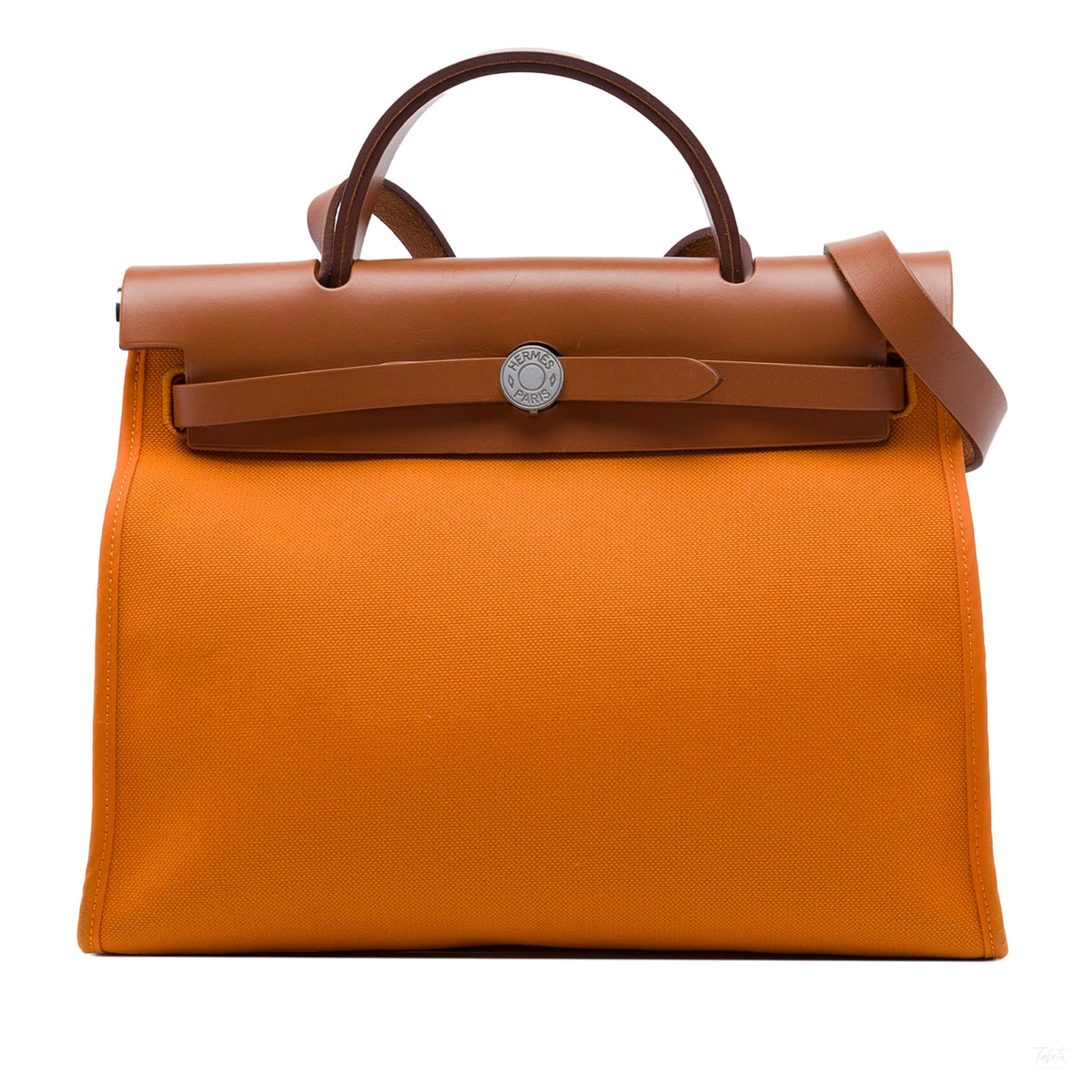 322610047 Herbag PM Canvas 1 pouch Top handle Handbag Orange 1