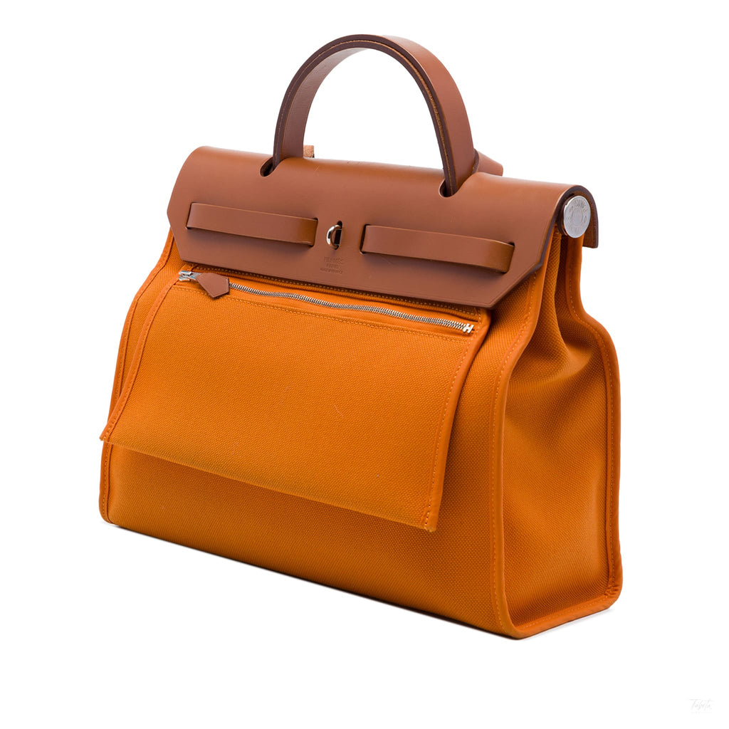 322610047 Herbag PM Canvas 1 pouch Top handle Handbag Orange 2