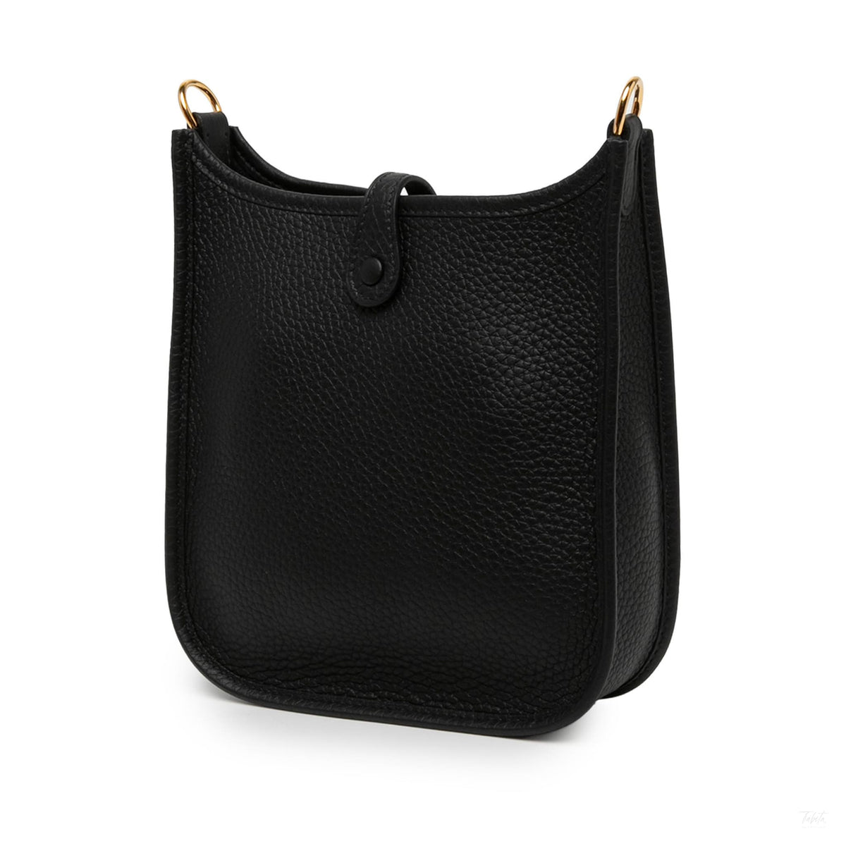 322610068 Evelyne 16 TPM Clemence Leather Hobo Crossbody Black 2