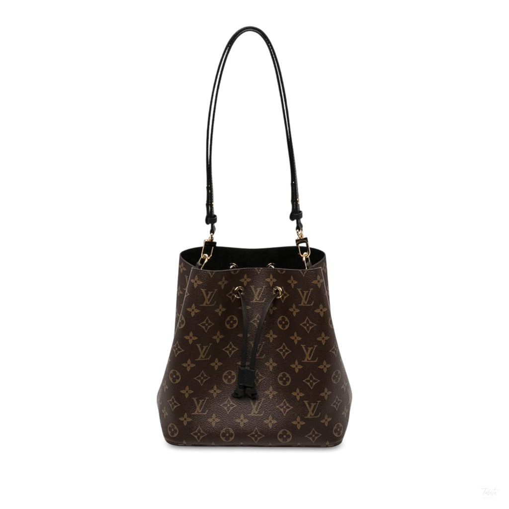 322610086 NéoNoé MM Canvas Bucket Shoulder Bag Black 1