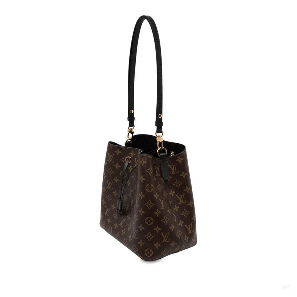 322610086 NéoNoé MM Canvas Bucket Shoulder Bag Black 2