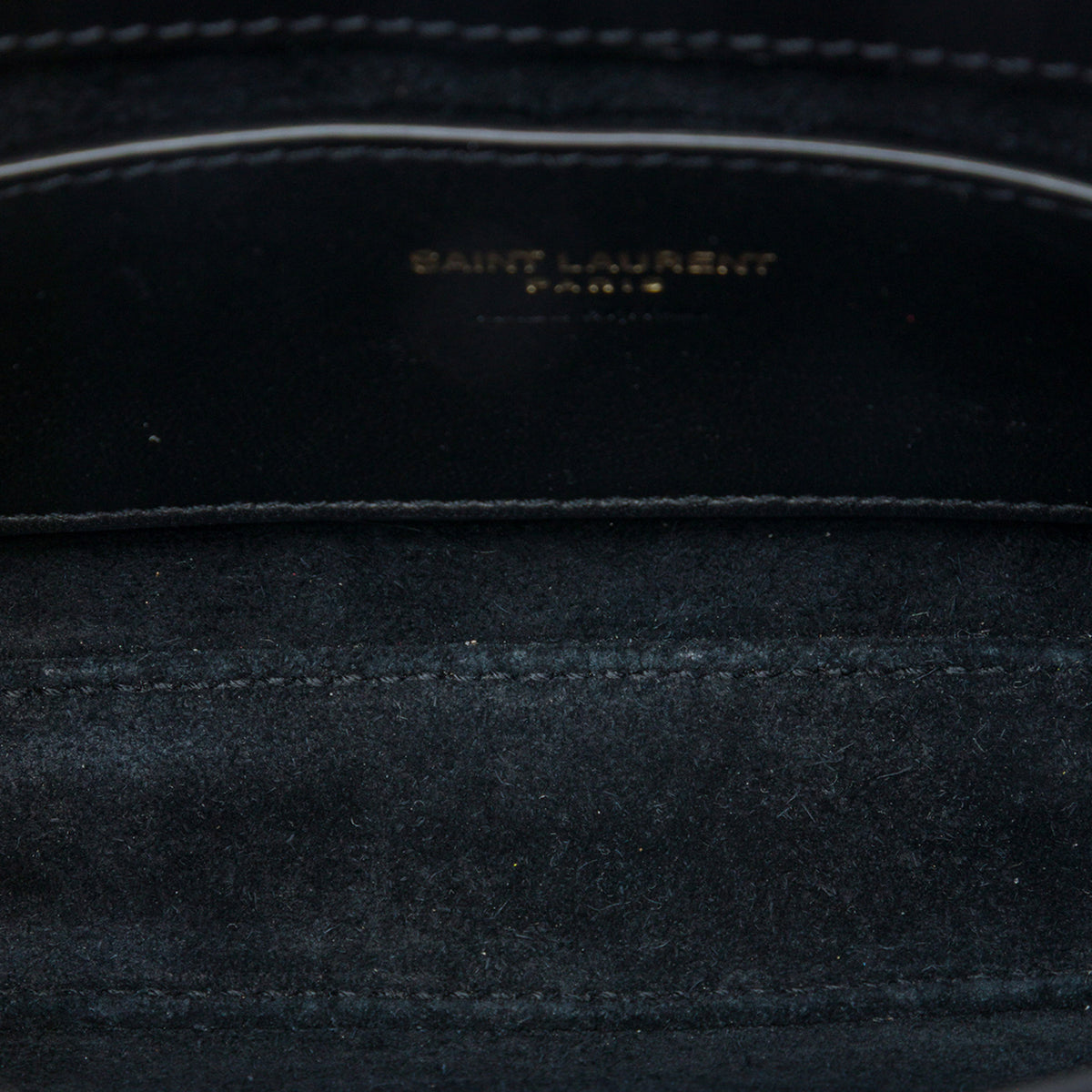 Le 5 à 7 Mini couro Shoulder bolsa Black 