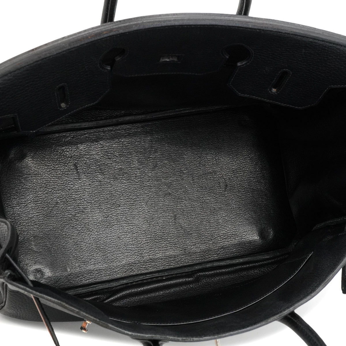 Birkin 35 Taurillon Clemence Leather Top-handle Handbag Black