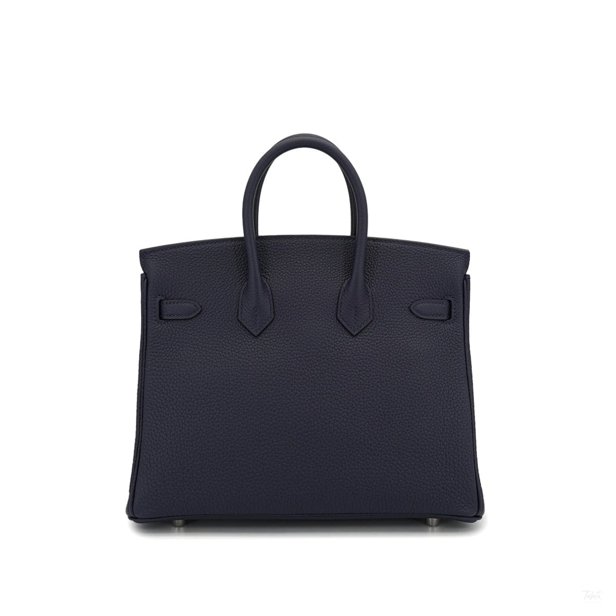 322610120 Birkin 25 Togo Leather Top handle Bag Blue 2