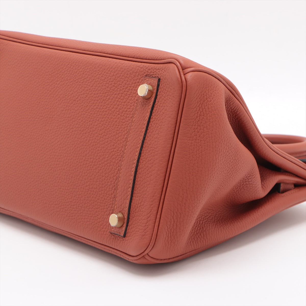 Birkin 30 Taurillon Clemence Leder Top-Handle Bag Brique 
