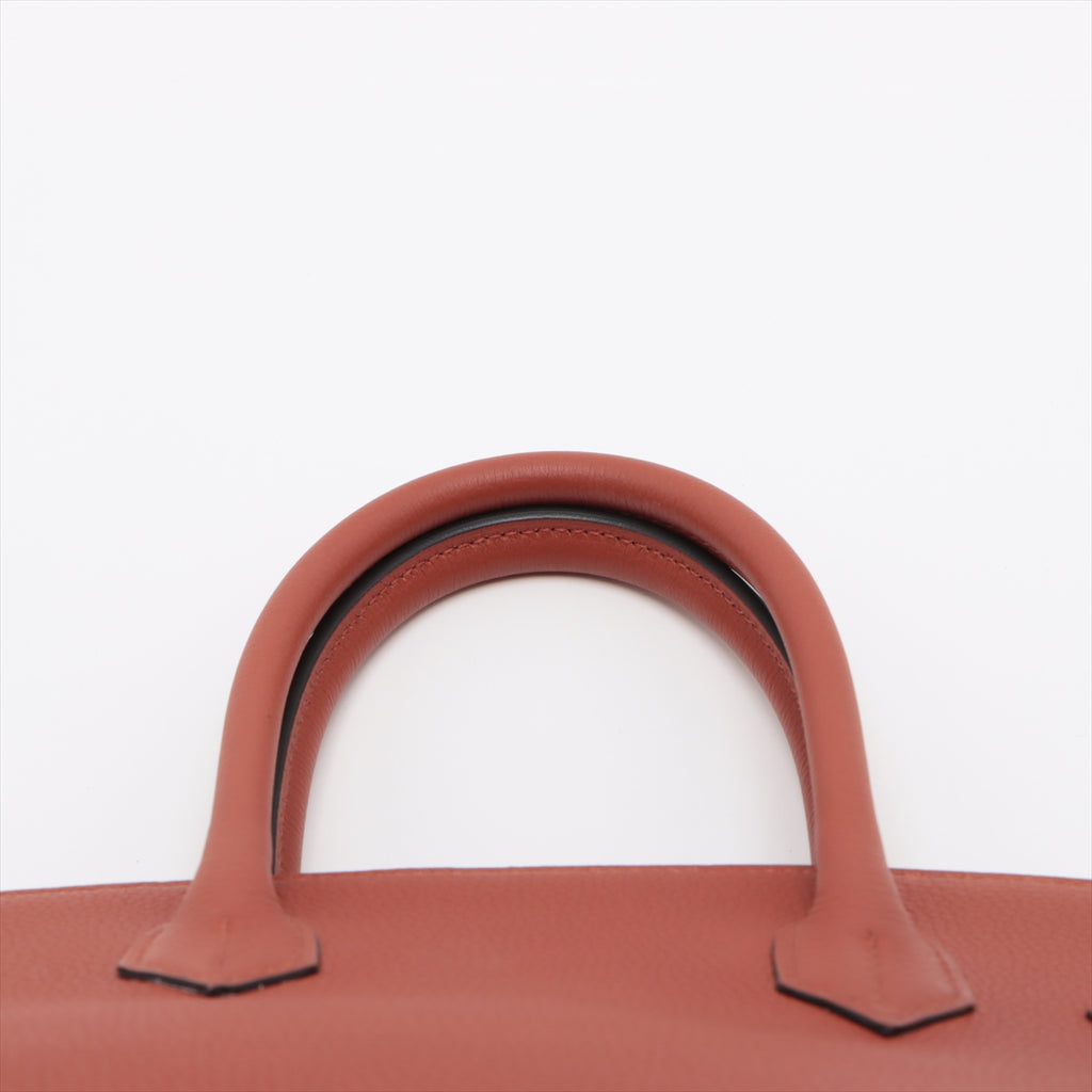 Birkin 30 Taurillon Clemence Leder Top-Handle Bag Brique 
