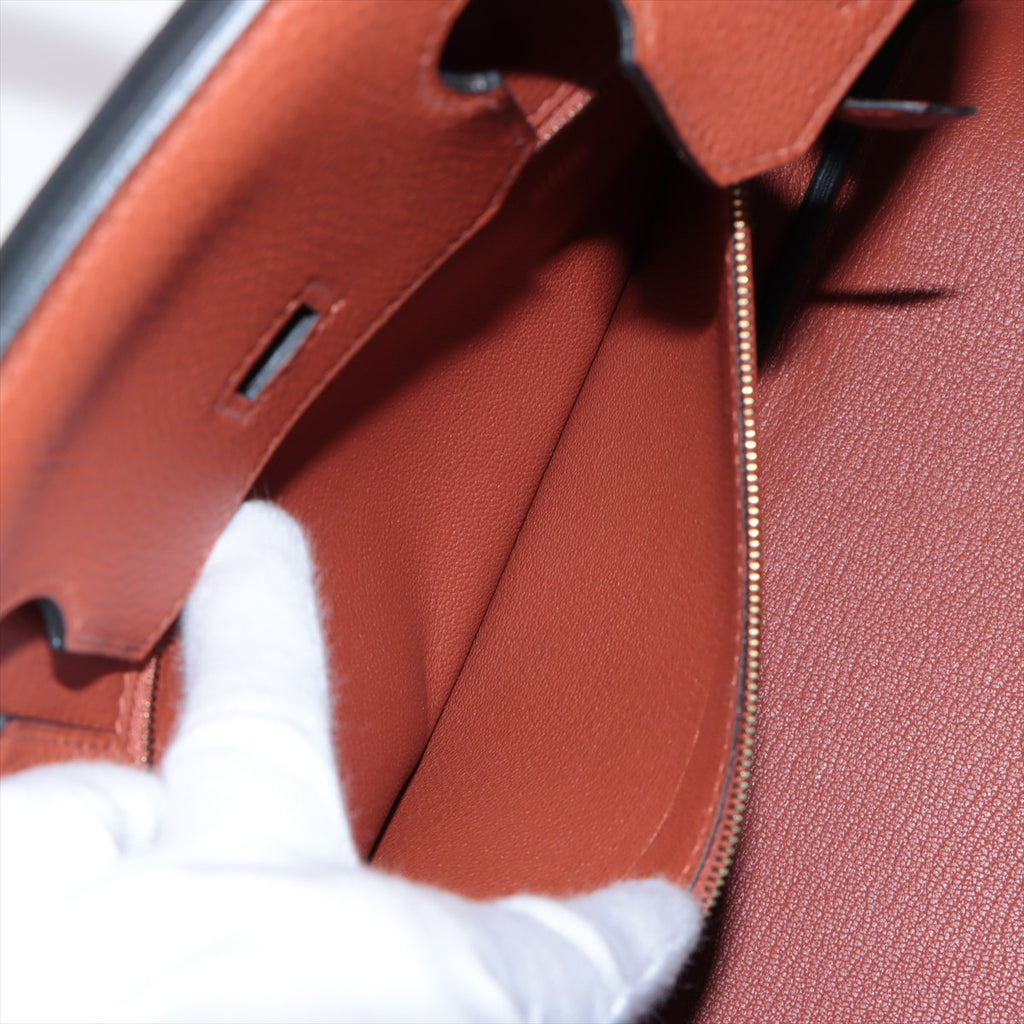 Birkin 30 Taurillon Clemence Leder Top-Handle Bag Brique 