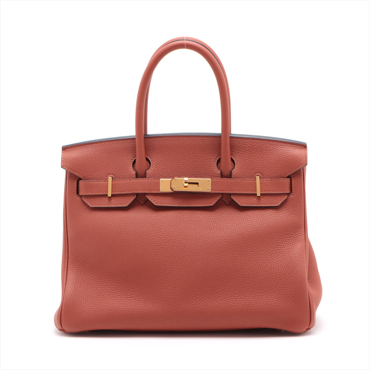 Birkin 30 Taurillon Clemence Leder Top-Handle Bag Brique 