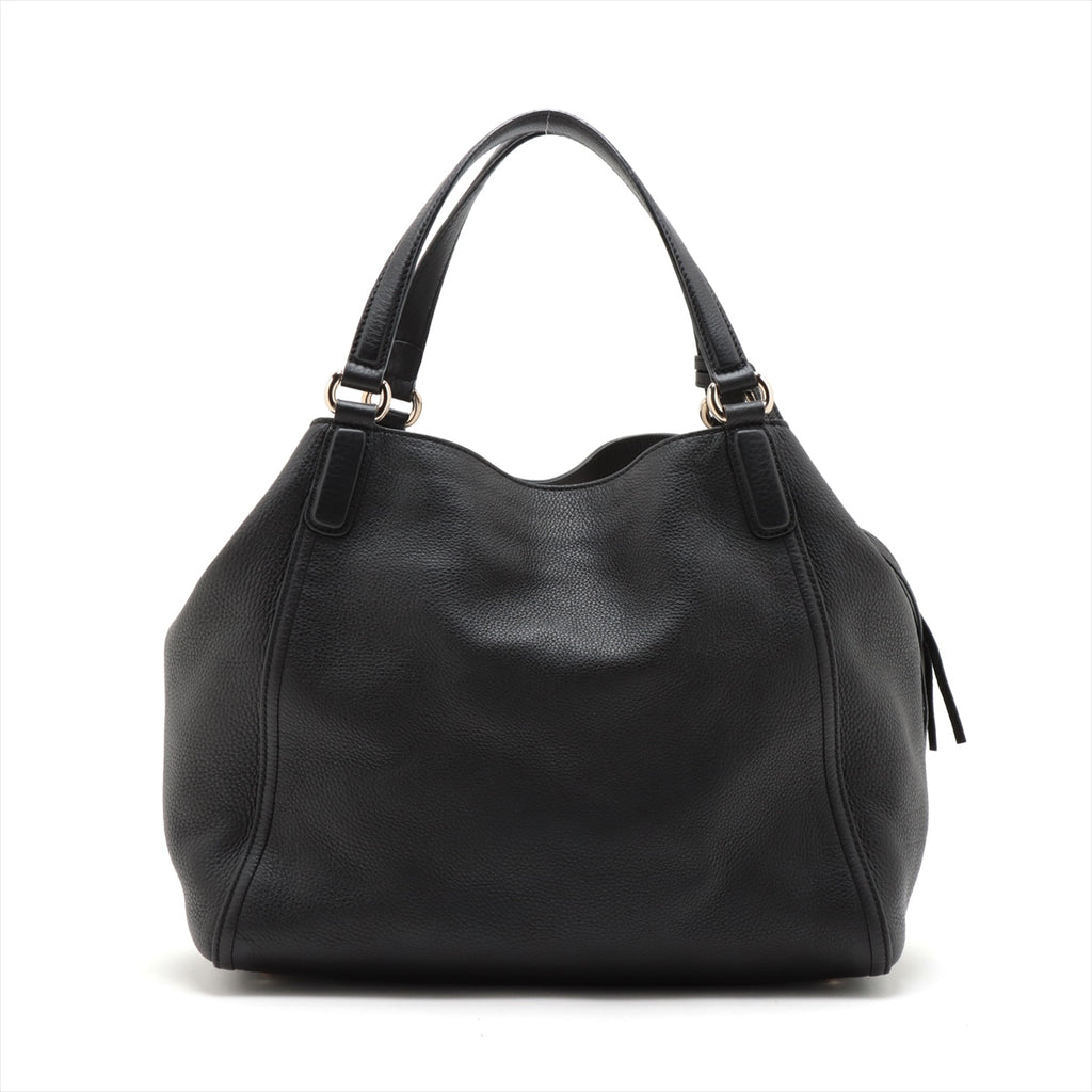 Soho Médio couro Hobo Ombro bolsa Preto 