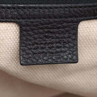 Soho Medium Leder Hobo Schultertasche Schwarz 